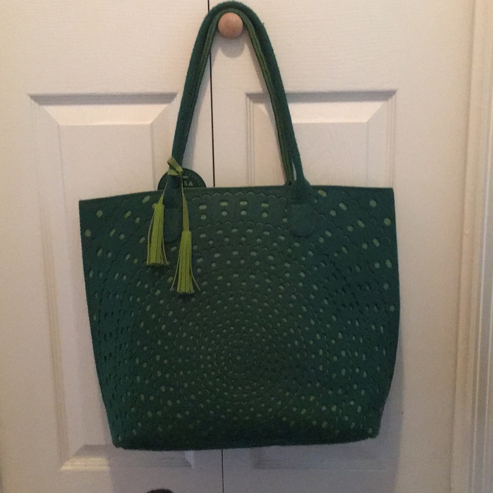 NWT Tessa Green Tote
